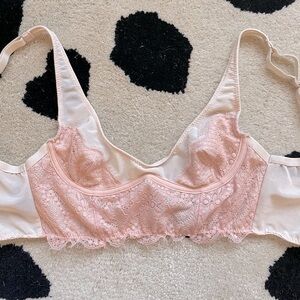 Like new UO pink peach laced corset bra bralette